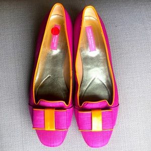 Isaac Mizrahi New York Katharine Ballet Flat | Color: Pink/Orange Patent Bow 10